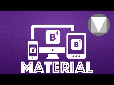 Bootstrap 4 and Material By Google Project Tutorial