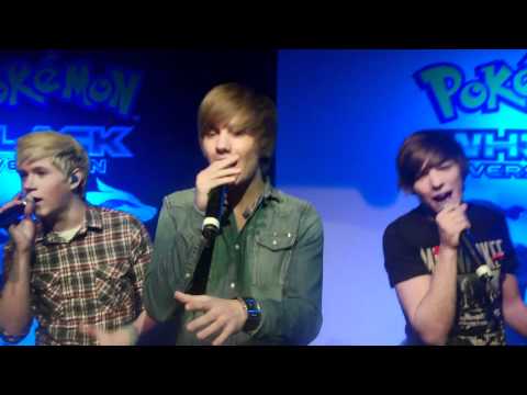 One Direction sing Only Girl In The World at the Pokemon Black and White Launch!