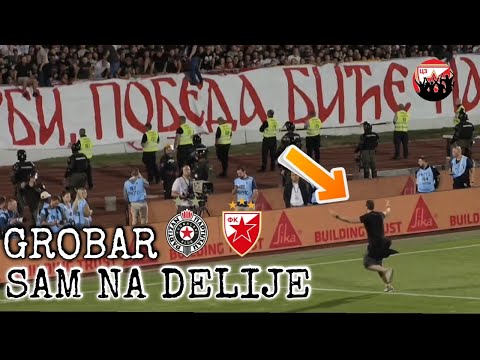 Partizan Crvena zvezda 0:4 Grobar uleteo na teren i krenuo na Delije