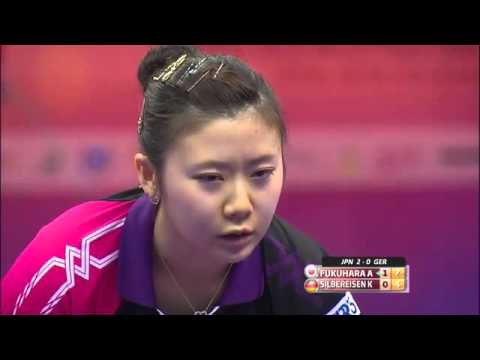 WTTC 2016 WT QF   Japan vs Germany M3   Fukuhara Ai vs Kristin SILBEREISEN 全體競技 돌출러버