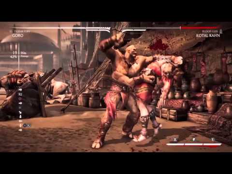 MK X Goro LvL 3 Combos 49% and 51%