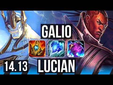 GALIO vs LUCIAN (MID) | Rank 3, 3/3/17 | VN Challenger | 14.13
