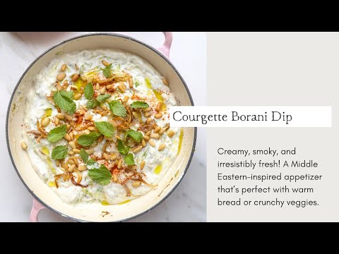 Borani Kadoo (Courgette Yoghurt Dip) | Easy Persian Mezze Recipe | Cooking with Zahra