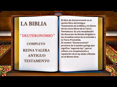 ORIGINAL: LA BIBLIA LIBRO QUINTO DE MOISÉS " DEUTERONOMIO " COMPLETO REINA VALERA ANTIGUO TESTAMENTO