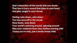 CHRISTINA PERRI Lonely child lyrics