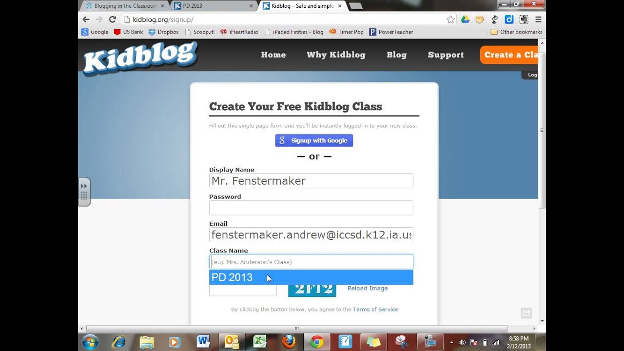 Getting Started (Kidblog)