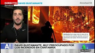 El enfado de David Bustamante por los incendios provocados en Cantabria