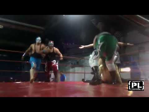 Princesa Quetzal, Oso Negro y Espacial vs Piel Canela Jr. Drako y Maligno
