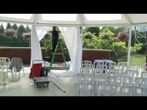 Aurora Royal Venetian Mansion Wedding | Setting Up Chuppah For A Wedding | Time-Lapse Video