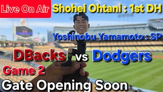 【ライブ配信】対アリゾナ・ダイヤモンドバックス〜シリーズ2戦目〜大谷翔平選手は1番指名打者で出場⚾️山本由伸投手は先発ピッチャーで出場⚾️まもなくゲートオープン⚾️