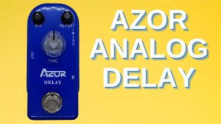 Video thumbnail for Does the Cheapest Analog Delay on Amazon Sound Good? Azor Delay Pedal Review by GrowWithGuitar