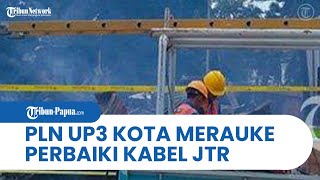 Pascakebakaran, PLN UP3 Kota Merauke Perbaiki Kabel JTR Samping Polres Merauke