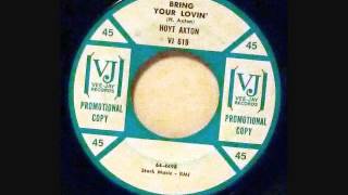 Hoyt Axton: Bring Your Lovin' / Tiger In The Closet - 1964 Vee Jay dj 45