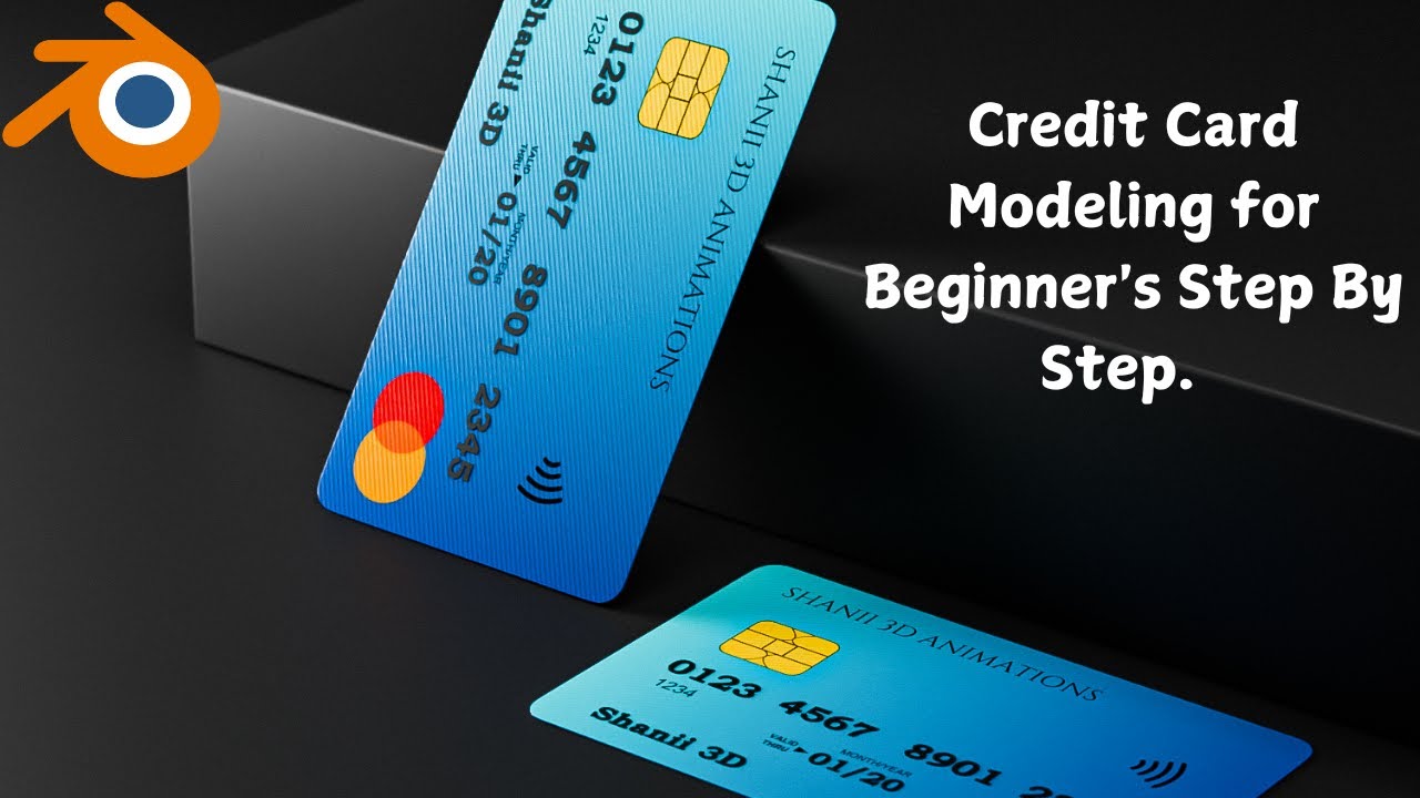 Step-by-Step Credit Card 3D Modeling & Rendering for Beginners