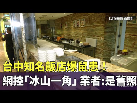台中知名飯店爆鼠患！　網控「冰山一角」　業者：是舊照