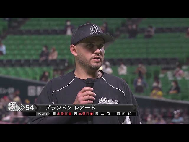 マリーンズ・レアード選手ヒーローインタビュー 5/11 H-M