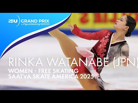 Rinka WATANABE | Women Free Skating | Saatva Skate America 2025 | #GPFigure