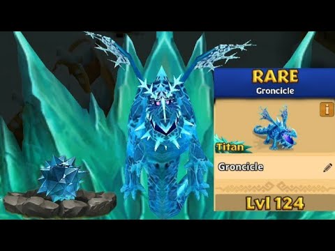 Groncicle Max Level 124 Titan Mode - Rare Dragon - Dragons:Rise of Berk