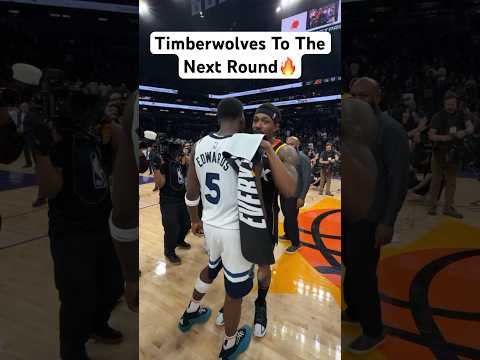 The Timberwolves Advance to the next round & will face either the Lakers or Nuggets! #Shorts