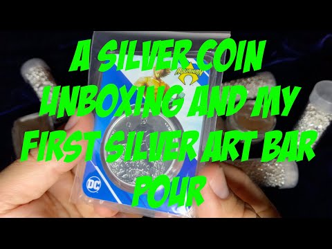 Silver Coin Unboxing & My First Silver Art Bar Pour