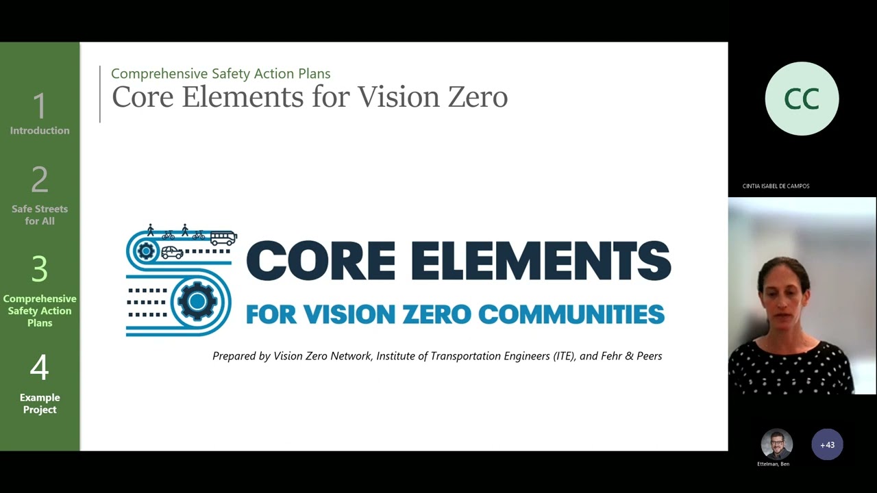 Safe Roads and Streets for All: Vision Zero Action Plans Webinar