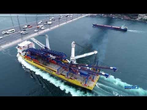 BigLift's Happy Star passing Bosphorus Bridge