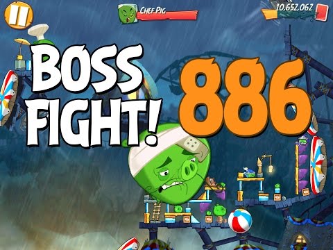 Angry Birds 2 Boss Fight 124! Chef Pig Level 886 Walkthrough - iOS, Android