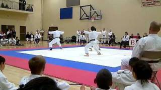 preview picture of video 'Black Belt Male Team Kata Performance - Alberta ISKF Tournament'