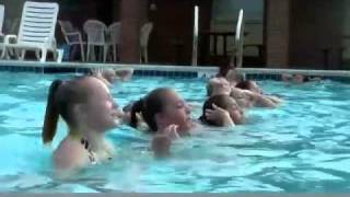 Nica Hults trains with Texas Dreams  Pool Conditioning