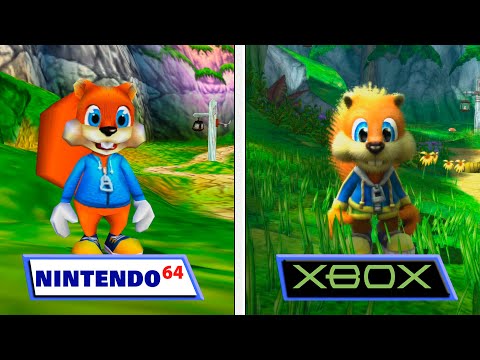 Conker Bad Fur Day VS Live and Reloaded | Original VS Remake | Graphics Comparison