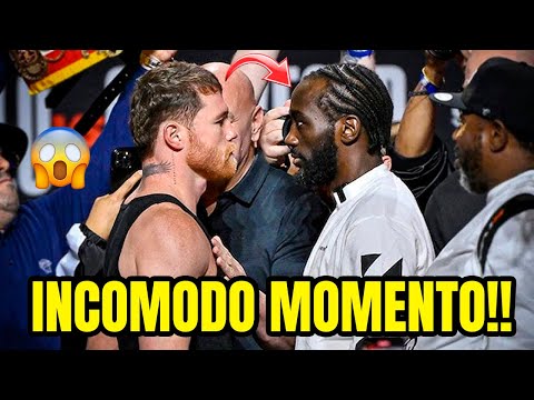 ¡TENSO e INCOMODO momento entre CANELO y CRAWFORD! CALIENTE CARA a CARA
