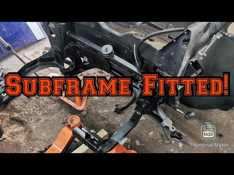 Fuel Lines, Steering Rack, Subframe Fitted! - Classic Mini Micra Conversion