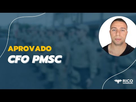Inspire-se com o aprovado no concurso CFO PMSC - Marcelo