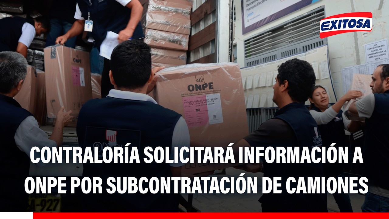 🔴🔵 Contraloría alertó por subcontratación de vehículos que trasladaban material electoral a la ONPE
