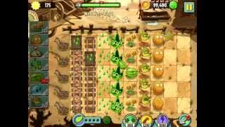 Plants vs. Zombies 2 - Wild West - Day 9 (3rd Star) [PvZ 2 Walkthrough]