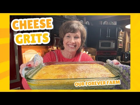 Baked Cheese Grits Delicious Breakfast Brunch #threeriverschallenge @ourforeverfarm