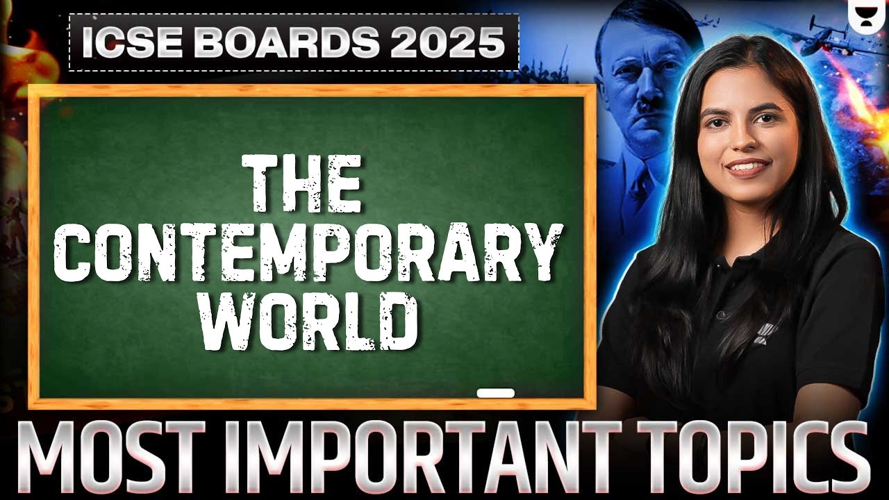 Most EXPECTED Questions in Contemporary World | HISTORY Class 10 ICSE Board | Preksha Jain