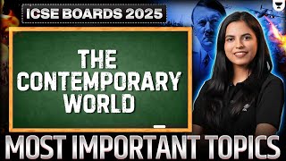 Most EXPECTED Questions in Contemporary World | HISTORY Class 10 ICSE Board | Preksha Jain