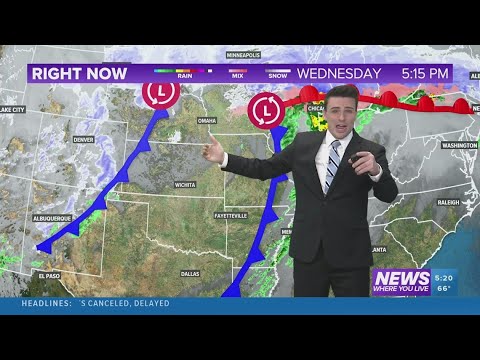 Winter storm in the north with air surging south | Forecast February 22, 2023