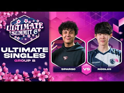 Sparg0 vs Riddles - Group B Ultimate Summit 6 - SSBU Singles | Cloud, Pyra/Mythra vs Kazuya