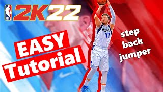 Step-back Jumper Easy Tutorial - NBA 2K22 -  Playstation (Dual Shock 4/5)