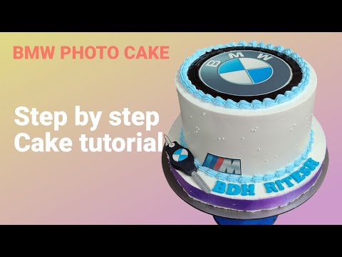 How To Make BMW Photo Cake Design | Amazing Cake Decorating | Divyanshu Bakers