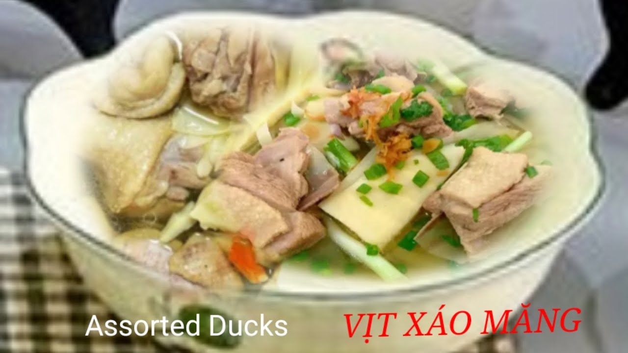 Cách Vịt Nấu Măng