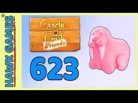 Candy Crush Friends Level 623 (Animals mode) - 3 Stars Walkthrough, No Boosters