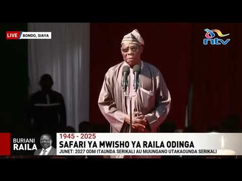 Former Nigerian President Oluṣẹgun Ọbasanjọ pays tribute to long term friend Raila Odinga