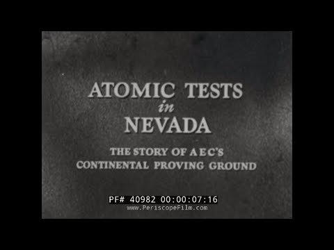 ATOMIC BOMB TESTS IN MERCURY, NEVADA HISTORIC FILM 40982