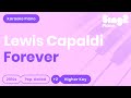 Lewis Capaldi - Forever (Higher Key) Piano Karaoke