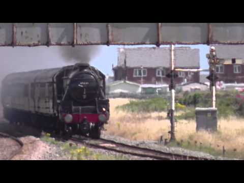 LMS. 5MT. 4-6-0 45231 on the 'North Wales Coast Express' on 28/7/13.