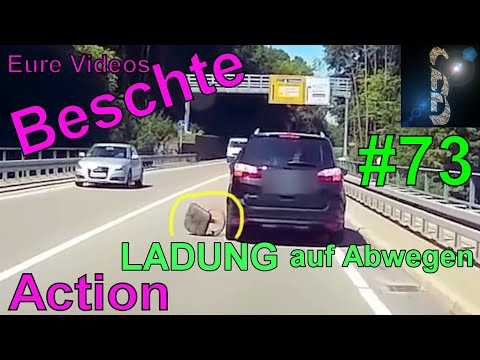Eure Videos - Das Beste #73 - Action #07 - Dashcam Auto rollt weg Ladung verloren Anhänger verloren