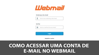 COMO ACESSAR UMA CONTA DE E-MAIL NO WEBMAIL | YANGMÍDIA - AULA GRÁTIS